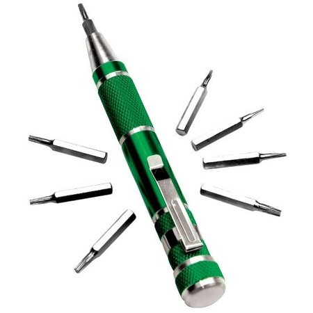 PERFORMANCE TOOL 9-Pc Precision Screwdriver Set Bit Driver-Prec, W9148 W9148